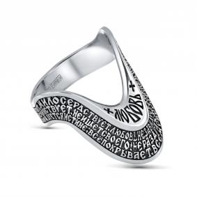 Кольцо из черненого серебра Иордань Б-КО-682 Гимн Любви Б-КО-682 Гимн Любви фото